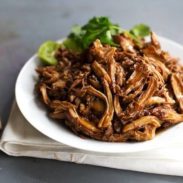 Honey Glazed Crockpot Chicken Adobo - simple pantry ingredients, hardly any hands-on time, 200 calories. | https://weekly2.info