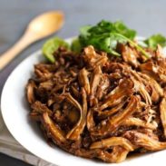 Honey Glazed Crockpot Chicken Adobo - simple pantry ingredients, hardly any hands-on time, 200 calories. | https://weekly2.info